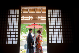 和装でかわいい撮影ポーズ♪