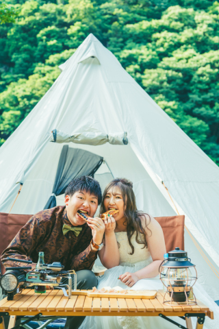 キャンプ&times;フォトウェディング♡