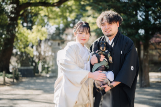 愛犬と撮影！