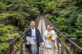 吊り橋&times;和装ロケーション