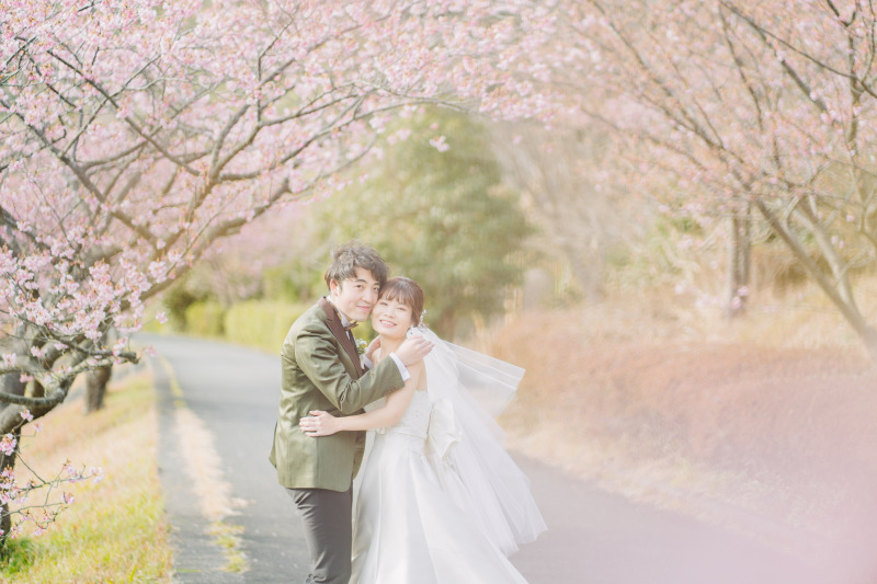 河津桜×洋装ロケ×伊豆