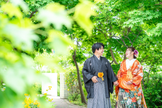 和装フォト&times;アンシャンテガーデン！