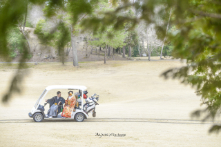 GOLF場でフォトウェディング!!!!