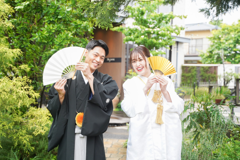 ◈遊び心ある最旬和装フォト◈カチッと決めすぎない!笑顔で楽しむ前撮り♪