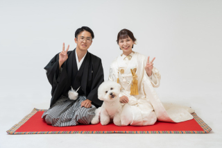 わんちゃん♡和装ロケ