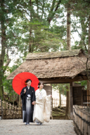 和傘が彩る♡偕楽園での情緒あふれる和装フォト！