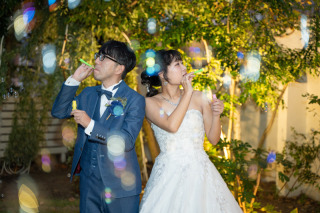 シャボン玉&times;洋装フォト