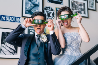 ◈ 乾杯！から始まるウェディング ◈ 遊び心いっぱいのビール瓶ショット