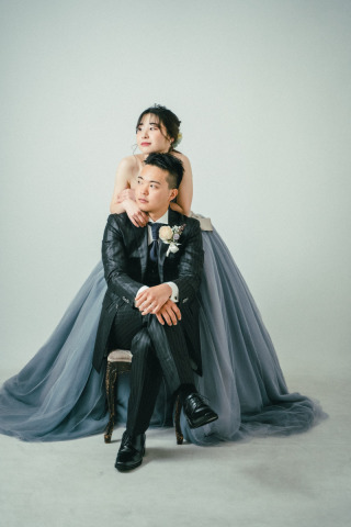 カラードレス&times;スタジオ撮影