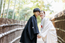 竹林の小道で寄り添う♡偕楽園での爽やか和装フォト！