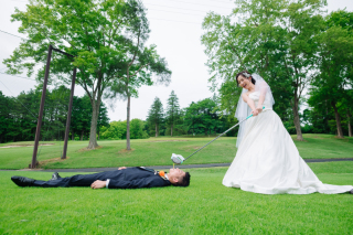 ゴルフ場ロケ&times;おもしろショット♡