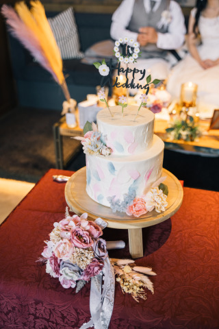 ◈心躍るウエディングケーキ◈特別な一日の感動とこだわりを残す結婚式スナップフォト