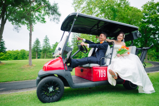 ゴルフ場×フォトウェディング!
