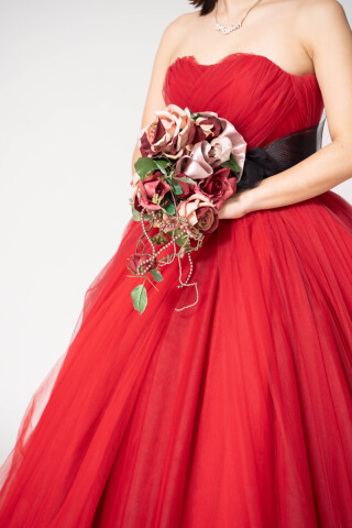 赤ドレス × フォトウエディング