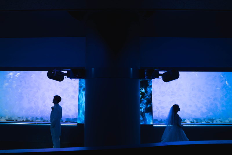 海に祝福されるフォトウェディング