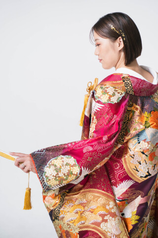 和装 × ショートヘア