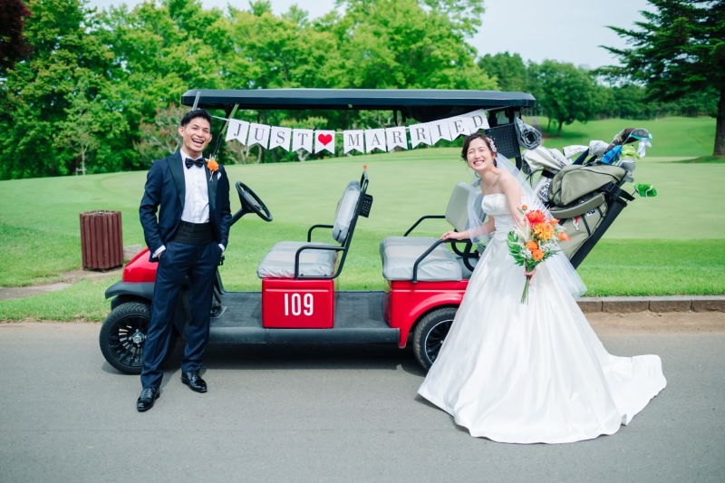 緑に囲まれて爽快!ゴルフ場フォトウェディング