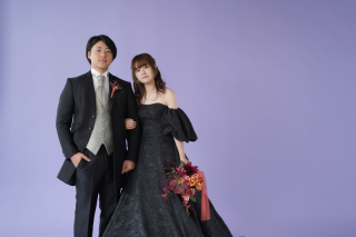 ブラックドレスで魅せるフォトウェディング