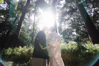 光が差し込んだお写真