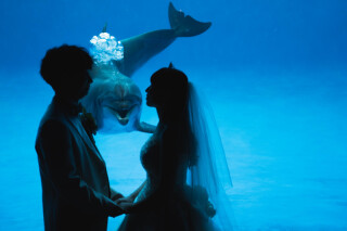 水族館ロケーションフォトウェディング＊。