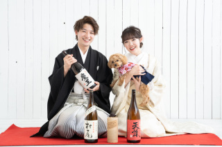 ワンちゃん×和装×アイテム