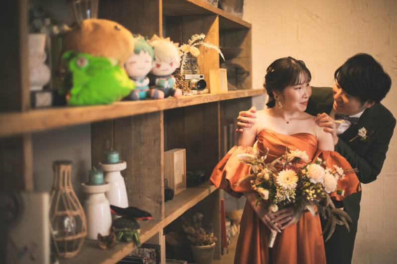 Autumn Glow ー 秋色オレンジで彩る花嫁スタイル