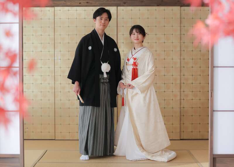 紅葉と白無垢の余韻