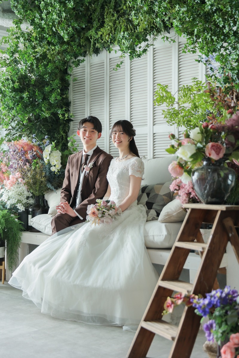 シンプル!でもお二人らしく! 洋装ハウススタジオプラン