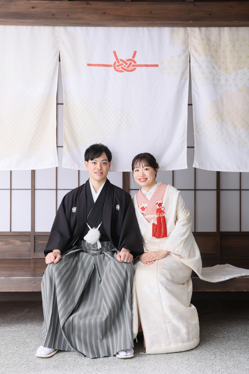 屋内庭園スタジオで！！特別な和装ウェディングフォト