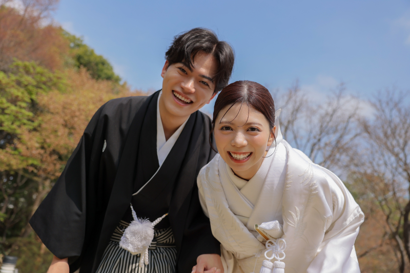 白無垢綿帽子&times;目白庭園