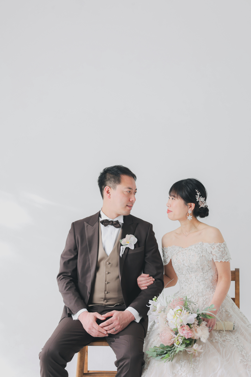 お二人らしい、スタジオフォト