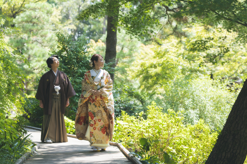 甘泉園公園&ハウススタジオでご撮影の和洋装プラン