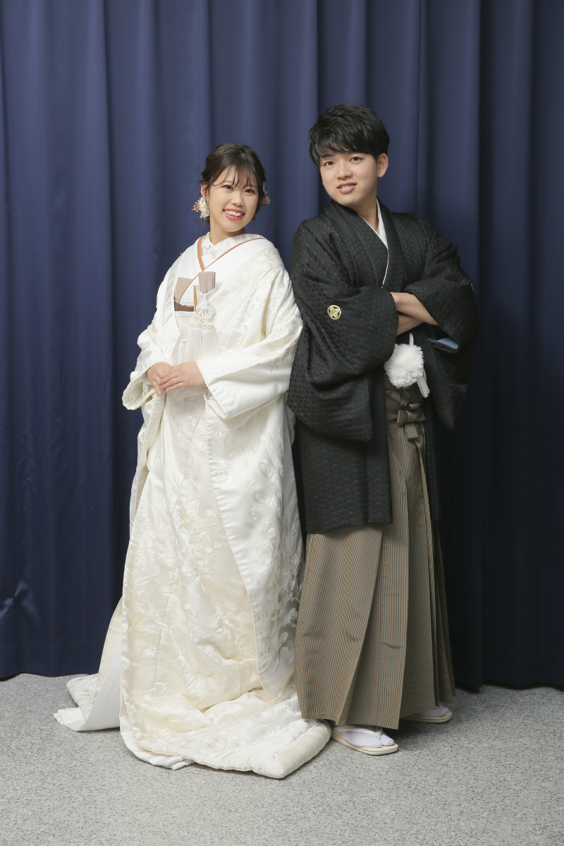 屋内庭園で2着撮影!!