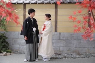 紅葉と白無垢の余韻