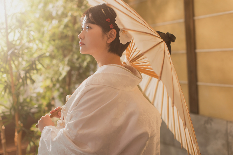 夕暮れ時のようにも撮影できるスタジオ