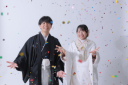【和装スタジオPLIUS+】色とりどりのコンフェッティで撮影！