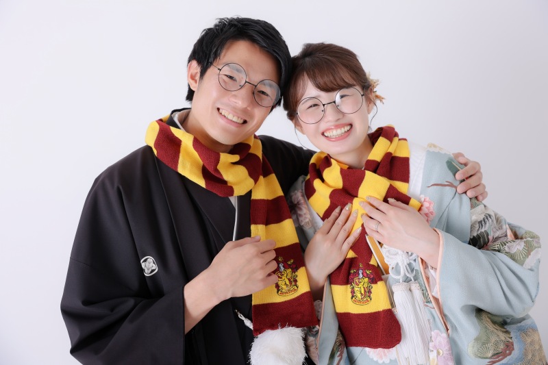 持ち込みの小物で可愛らしく！和装ハウススタジオ！
