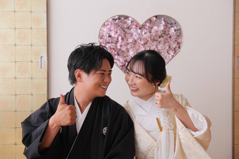 スタジオでお外のようなお写真を!