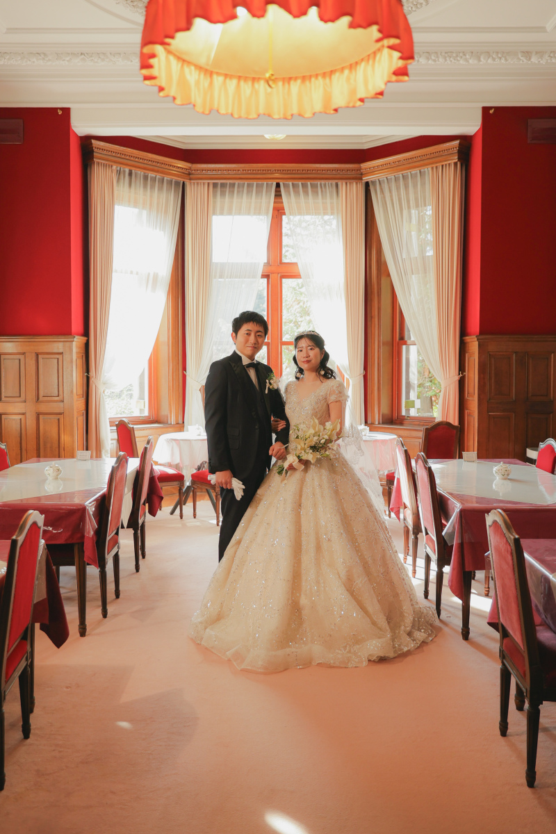 おふたりの落ち着いた空気感をそのままに【旧古河邸】