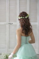 長さを生かしたヘアスタイル