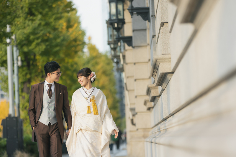 白無垢とタキシードで東京周遊ロケーション!