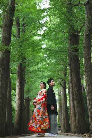 厳かな雰囲気でお写真が残せる【大田黒公園】