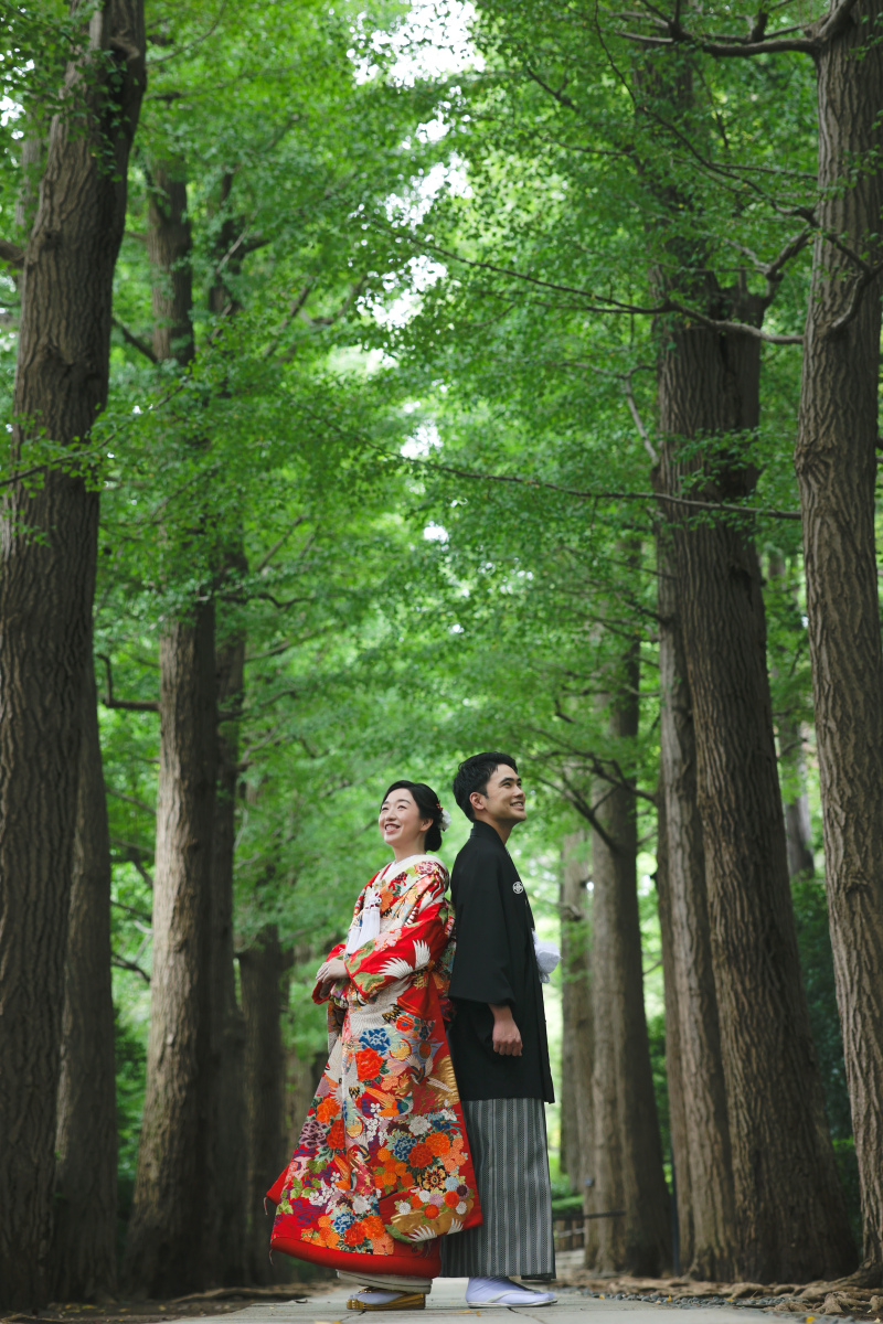 厳かな雰囲気でお写真が残せる【大田黒公園】