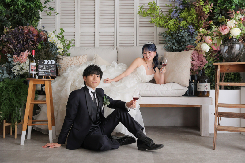 洋装ハウススタジオ→新宿周遊+和装屋内庭園スタジオ