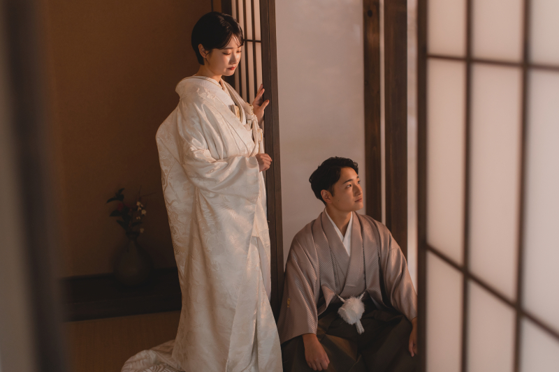 夕暮れ時のようにも撮影できるスタジオ