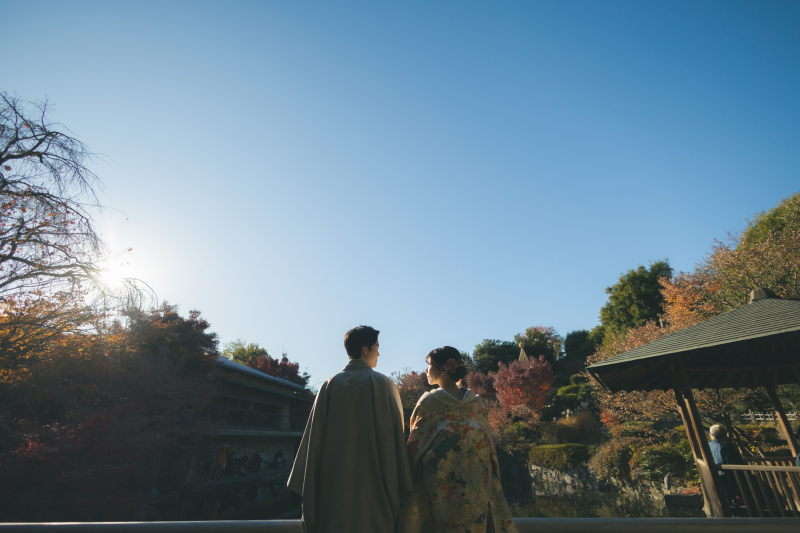紅葉で目白庭園フォト