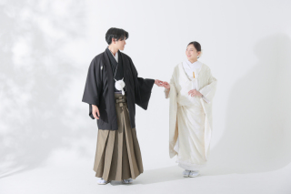  笑顔と溢れる和装スタジオフォト