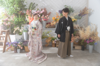 アイテムの持ち込みでおふたりらしさ全開【和装ハウススタジオ】