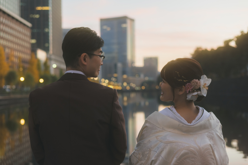 白無垢とタキシードで東京周遊ロケーション!