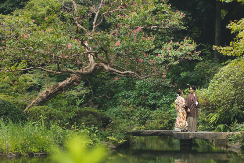 甘泉園公園&ハウススタジオでご撮影の和洋装プラン